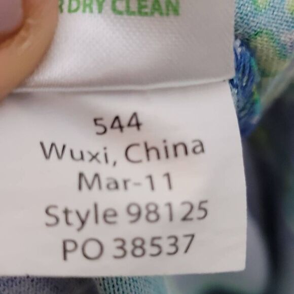 Lilly Pulitzer Fallin In Love Blue Silk Dress Size Small - Picture 5 of 5